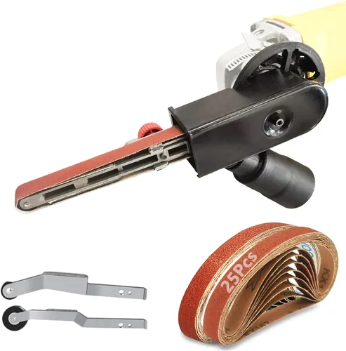 Vista 6 de Accesorios para lijadora de banda para amoladora angular, adaptador de lijadora de archivos de detalles, rosca US 5/8-11, adecuado para puntos
