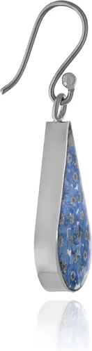 Vista 32 de Amazon Essentials Pendientes de plata de ley con forma de lágrima de flor prensada (anteriormente Amazon Collection)