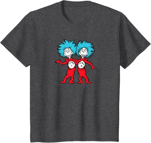 Vista 40 de Dr. Seuss Thing 1 Thing 2 Buddies - Camiseta Negro
