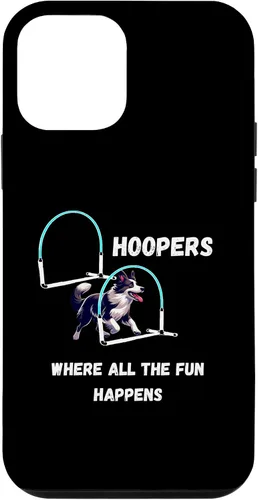 Vista 12 de iPhone 15 Dog Agility Dog Hoopers all the fun happens border collie Case