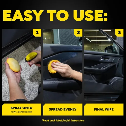 Vista 6 de Kit de limpieza para el interior del automóvil Meguiar's, Protector de interior Exterior & Interior Protectant with UV Clear Coat Technology