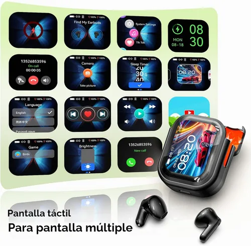 Vista 5 de Auriculares NE20 AI Translation en tiempo real, 165 idiomas Traductor Auriculares con 9 modos de traducción/Sin suscripción, Auriculares