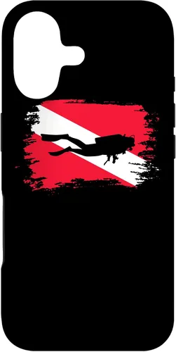 Vista 32 de Funda con bandera de buceo para iPhone 16