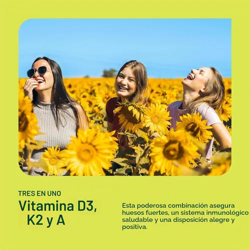 Vista 3 de Fresh Nutrition - Cápsulas veganas de vitamina D3 + K2 - 6400 UI D3 + 140 mcg de K2 como MK-7 para una absorción óptima y 800 mcg de vitamina A