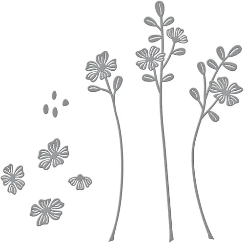 Vista 4 de Spellbinders Troqueles grabados con flores selladas S3-457 de The Sealed by Spellbinders Collection
