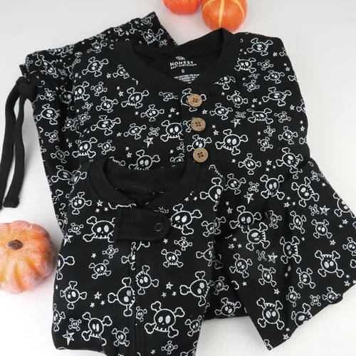Vista 4 de HonestBaby - Pijama familiar navideña de algodón orgánico