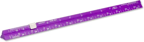 Vista 33 de Alumicolor Regla Métrica de Bolsillo para Arquitecto de Aluminio, 15CM, Negro