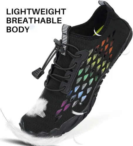 Vista 3 de Zapatos de agua para hombre y mujer, de secado rápido, para playa, natación, descalzo, piscina, agua, calcetines, zapatos para surf, buceo