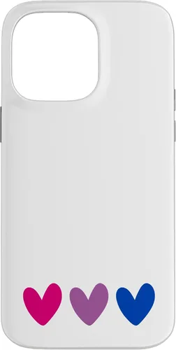 Vista 21 de Bisexual Pride Flag Heart Bi Sexual Bi-Sexual LGBT Men Women Case for iPhone 17