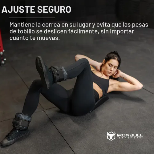 Vista 6 de Pesas de tobillo ajustables (par) – Peso de tobillo ponderado para caminar, gimnasio y ejercicio – Peso de pierna de 2, 4, 6, 8, 10 libras