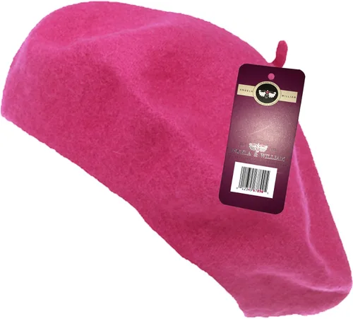 Vista 5 de WW004 Invierno 100% Lana Cálida Arte Francés Vasco Boina Tam Beanie Cap