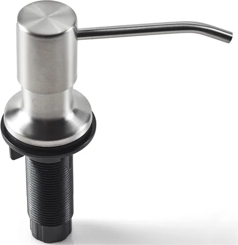 Vista 3 de Dispensador de jabón para fregadero de cocina, con recambio desde la parte superior, dispensador líquidos de grado comercial, diseño integrado