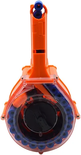 Vista 3 de Revista de tambor de 25 rondas para la serie Nerf N-Strike Elite con 30 dardos de recarga