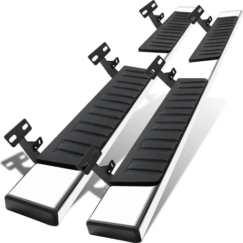 Vista 10 de COMNOVA - Estribos de 6 pulgadas para Dodge Ram 1500 Crew Cab 2009-2018 (incluido el modelo clásico 2019+), Ram 2500 3500 10-26, estribos y Negro