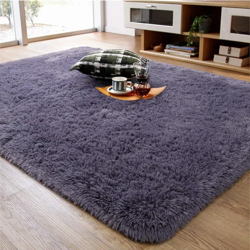 Vista 51 de Ompaa Alfombra Esponjosa, Alfombras de Área Súper Suaves y Peludas para Dormitorio y Sala de Estar - 6' x 9' Alfombra Grande de Felpa Peluda Shag