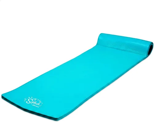 Vista 11 de TRC Recreation Foam Swimming Pool Float, Floating Water Lounger, Splash 1.25” Blanco