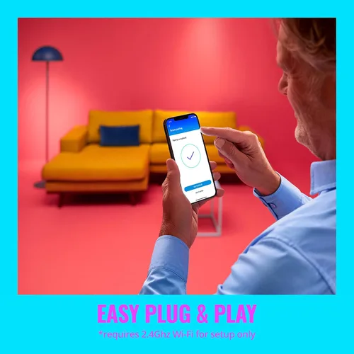 Vista 3 de WiZ Connected Kit de base de tira de luz LED de 13 pies + extensión, tira de luz LED multicolor que cambia de color para tu hogar inteligente