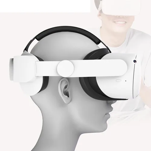 Vista 4 de Adjustable Head Strap Compatible for Meta Quest 3, Lightweight VR Headwear Bracket Holder Elite Strap Replacement for Enhanced Comfort Support and