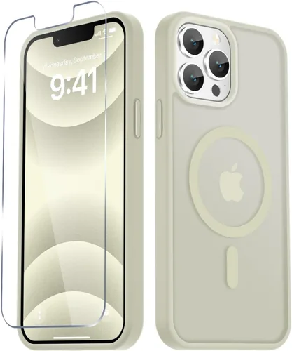 Vista 859 de Funda para Google Pixel 10 Pro XL, cubierta magnética mate, color negro Fit for MagSafe, Screen Protector included, Shockproof Military Grade