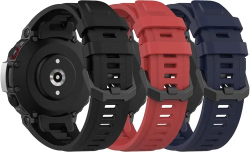 Vista 8 de E ECSEM Correa compatible con Amazfit T-Rex 2 - Correa de repuesto de silicona suave para reloj inteligente Amazfit T-Rex 2, accesorios