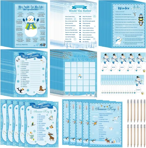 Vista 9 de Harloon Juego de 172 piezas de juegos de Acción de Gracias con lápices para familia y adultos, pavo, otoño, calabaza, búsqueda de palabras, juego