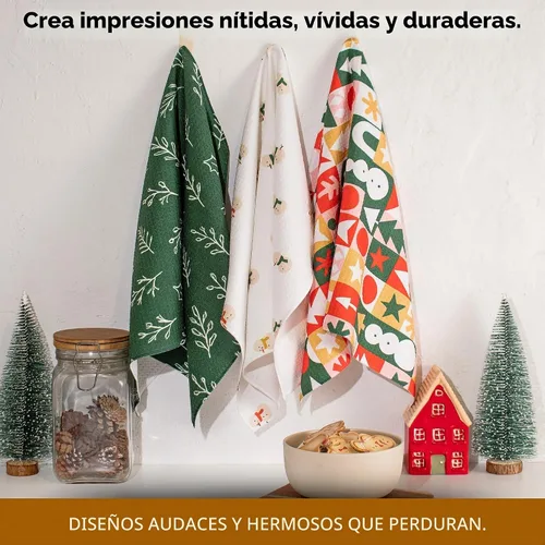 Vista 4 de Microfiber Wholesale Sublimation Blanks - Toallas de microfibra de 16 x 24 pulgadas, tejido de gofre prémium para cocina, espacios en blanco