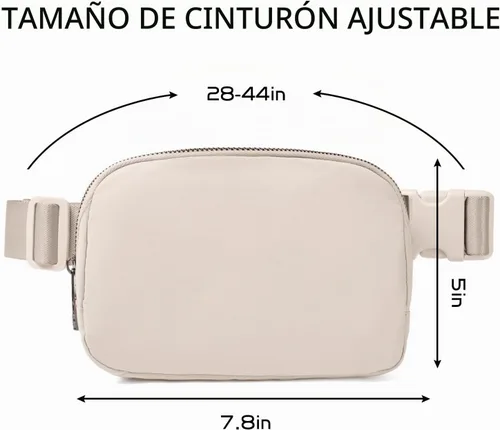 Vista 3 de Riñonera Gitus, Beige, Talla única
