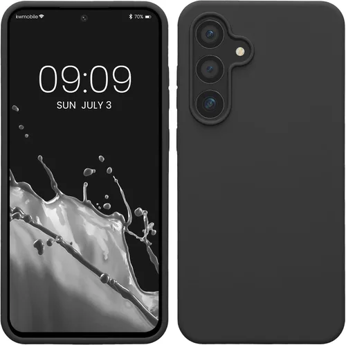 Vista 182 de kwmobile Funda compatible con Samsung Galaxy S9 - Funda de silicona TPU con acabado suave - Blue Reef