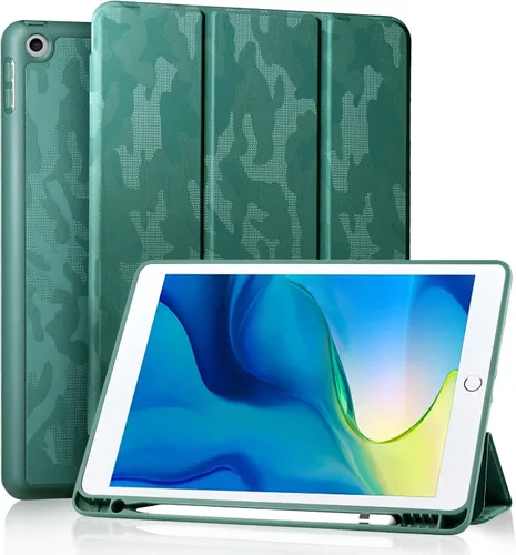 Vista 21 de Akkerds - Funda Compatible con iPad de 10.2 Pulgadas 2021/2020/2019, para iPad de 9ª/8ª/7ª Generación con Soporte para Lápiz, Funda Protectora