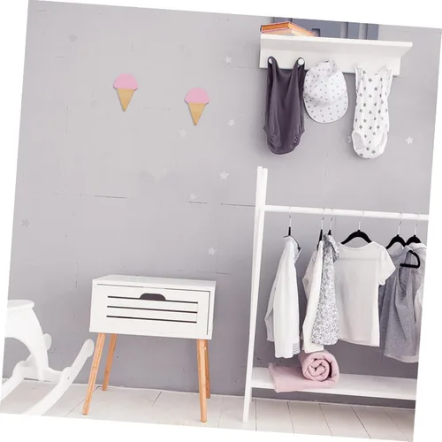 Vista 8 de 1 juego de ganchos decorativos de pared de hielo para niño y niña, ganchos adhesivos de tilo de alta calidad, superficie lisa para una fácil