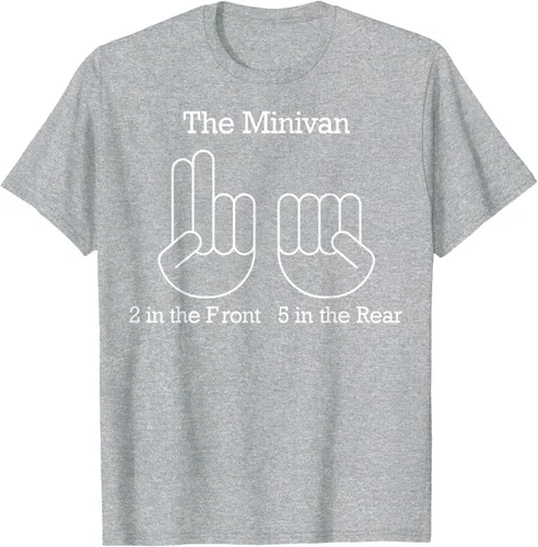 Vista 36 de The Minivan 2 In The Front 5 In The Rear Camiseta, Negro