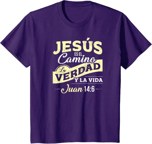 Vista 59 de Camisas de la Biblia de Jesus para los Cristianos Camiseta Española Negro