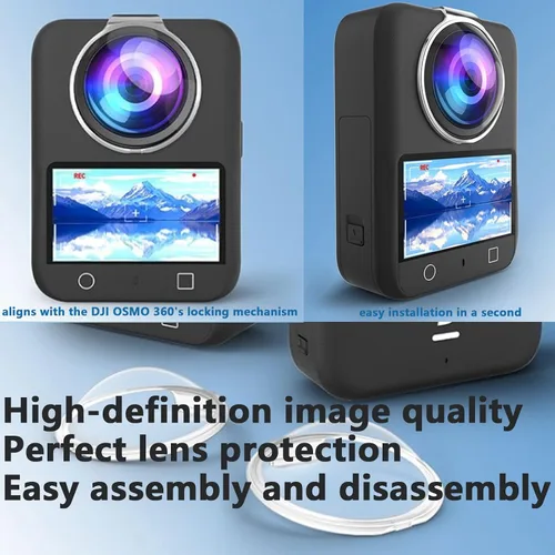 Vista 6 de Protector de lente para DJI Osmo 360, protector de lente/cubierta protectora para DJI Osmo 360