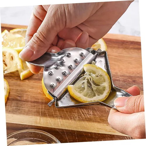 Vista 6 de DECHOUS Exprimidor de limón de mano Exprimidor manual para jugo de frutas fácil de usar Juicer Prensa de acero inoxidable