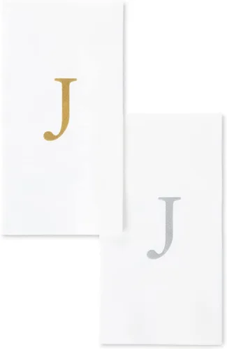 Vista 19 de AMERICAN HOMESTEAD - Toallas de mano desechables – Servilletas doradas con monograma – Toallas de papel de baño similares al lino para invitados