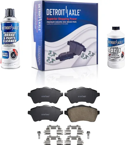Vista 8 de Detroit Axle - Pastillas de freno traseras para Toyota Prius 2012-2015 Prius Plug-In 2017-2018 Corolla iM 2016 Sion iM 2011-2017 Lexus CT200h