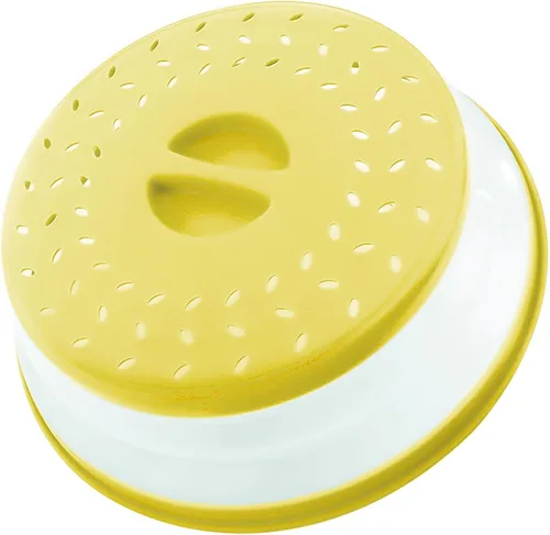 Vista 38 de Cubierta plegable antisalpicaduras para microondas, cubierta de plato para microondas con ventilación de vapor (10.5 pulgadas, beige)