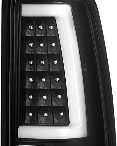 Vista 5 de AKKON - Para luces traseras GMC Sierra 1999-2006/1999-2002 Chevy Silverado Carcasa negra