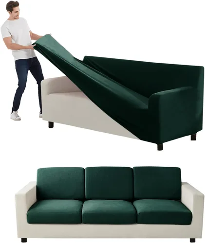 Vista 31 de Funda para Sofá de Terciopelo, Fundas Elásticas para Sofá para Funda Principal Separada/Respaldos y Cojines de Asiento, Funda para Sofá, para Fundas
