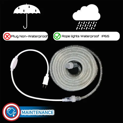 Vista 7 de Russell Decor Cuerda de luces LED con controlador multifunción para Navidad, Halloween, 4 de julio, Día de los Caídos, decoración de vacaciones