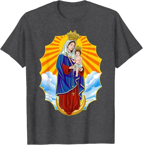 Vista 30 de Chinita Chiquinquira Venezuela Maracaibo Virgen Chiquinquira Chinita Zulia Camiseta negra