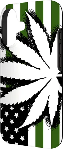 Vista 2 de American Weed Flag 4:20 Cannabis Pot Marijuana Stoner Gift Case for iPhone 17