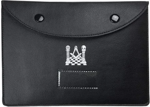 Vista 2 de Bricks Masons Maletín Masónico Negro Fux Cuero (XL), Negro
