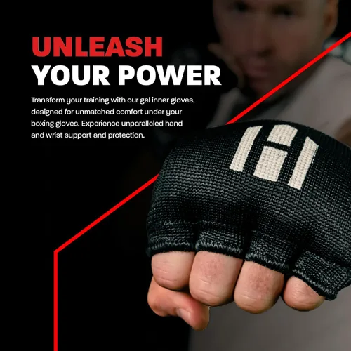 Vista 3 de Hawk Guantes Interiores Acolchados de Entrenamiento con Gel Vendas Elásticas para las Manos para Guantes de Boxeo Vendas Rápidas Hombres y Mujeres