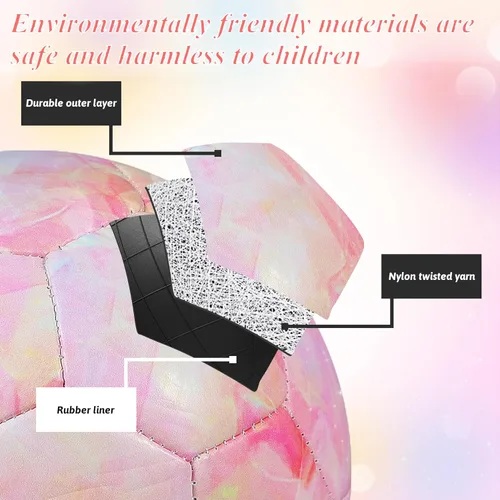 Vista 3 de Soccer Ball Size 3/Size 4 for Kids, Premium TPU Toddler Soccer Balls Interactive Indoor Outdoor Sports Toys for Kid Children Boys Girls Teenager