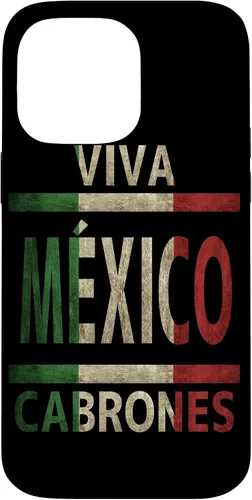 Vista 20 de Funda con bandera mexicana para iPhone 13 Viva México Cabrones