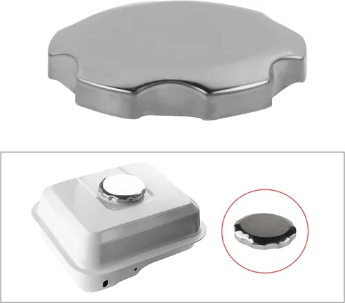 Vista 2 de FLYPIG Tapa de gasolina de repuesto cromada para Honda GX120 GX160 GX200 GX240 GX270 GX340 GX390 Tapa del tanque de gasolina del motor 17620-ZH7-013