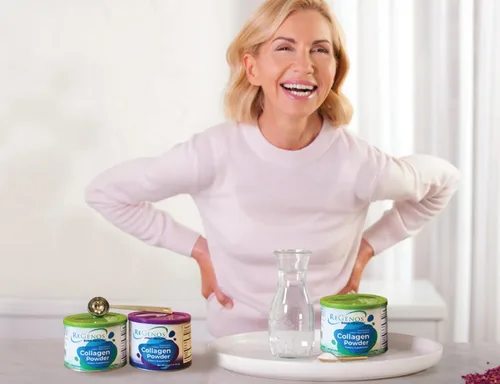 Vista 7 de Colágeno, suplemento en polvo de péptidos de colágeno hidrolizados bioactivos, FORTIBONE, sin sabor, tipo I y III, sin gluten, Kosher, suministro