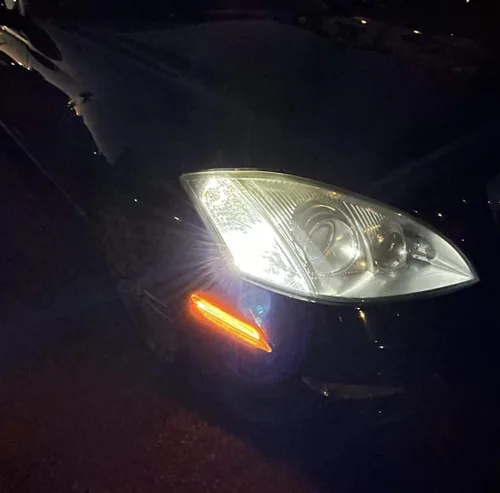 Vista 5 de iJDMTOY Lente transparente/blanca ámbar tira de luz LED frontal lateral compatible con Mercedes W221 Pre-LC S320 S350 S400 S500 S550 S550 S600