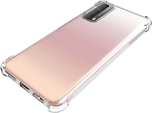 Vista 5 de USTIYA Funda para Huawei Y7A y P Smart 2021 Funda Transparente TPU Cuatro Esquinas Funda Protectora Transparente Suave Funda
